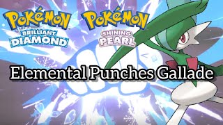 ELEMENTAL PUNCHES GALLADE Pokémon Brilliant Diamond amp Shining Pearl Guide [upl. by Anitrebla]