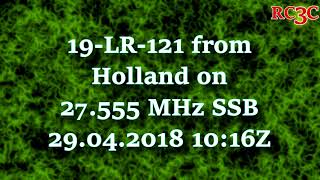 19LR121 on 27555 MHz SSB  WebSDR SWL [upl. by Oaht141]