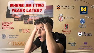 College Decision Reactions  Rejected From EVERYTHING Ivies T20s amp more watch till end [upl. by Gnohp]