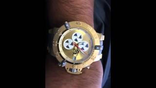 Invicta 11644 subaqua noma III automatic chrono A07 Valngranges Gold watch Rare [upl. by Haikan765]