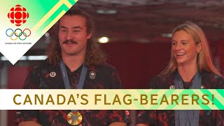 McIntosh Katzberg on being Canadas flagbearers for Paris 2024 closing ceremony  paris2024 [upl. by Lenzi]