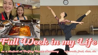 FULL WEEK IN MY LIFE AS A STUDENT AT BDA  rehearsals food class etc [upl. by Allerus]