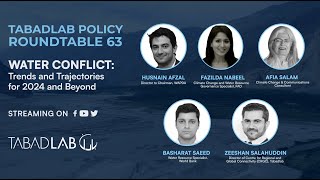 Water Conflict Trends and Trajectories for 2024 and Beyond  Tabadlab Policy Round Table 63 [upl. by Yadahs]