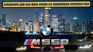 DOWNPIPE E30 MIX BMW M550i VS DOWNTOWN CHICAGO POV [upl. by Heinrich]