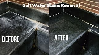 How to Clean or Remove Salt Water Stains on SinkTapFloorTiles  How to Remove Hard Water Stains [upl. by Loar]