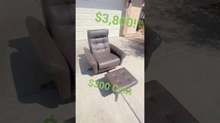 Pileus Comfort Air Recliner cost 300 retail 3800 furnitureflip makemoney sidehustle profit [upl. by Eilojne]