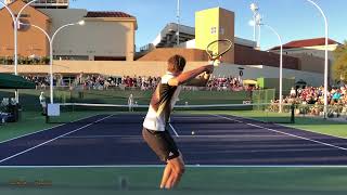 Alexander Zverev amp Aslan Karatsev  Court Level Practice IW 2022 [upl. by Sivart]