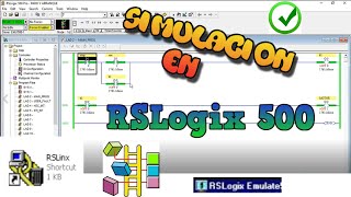 Como Simular en RSLogix 500RSLogix Emulate 500RSLinx Classic [upl. by Narual]