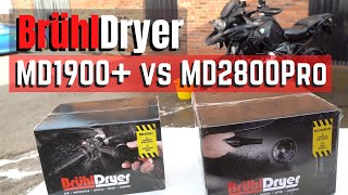 Bruhl MD1900 Vs Brühl MD2800Pro Motorcycle Dryer [upl. by Reg621]