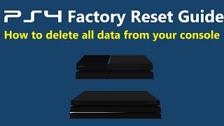 How to Factory Reset a PS4 Initialize Delete All Data [upl. by Ford532]