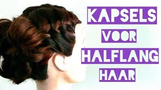 Kapsels voor Halflang Haar  Linda Harmsen [upl. by Eanert]