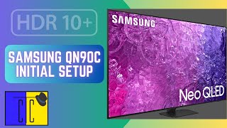 Samsung 2023 MiniLED Neo QLED QN90C Unboxing amp Initial Setup [upl. by Ahtibat]