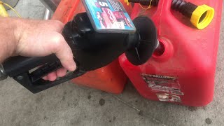 how to FILL UP “gas cans” at the pump [upl. by Leatri]