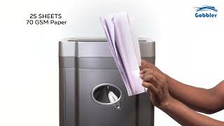 Gobbler Paper Shredder A2326  25 sheets MICRO cut  with CD amp credit card shredding [upl. by Ruperta]