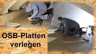 Fußboden mit OSBPlatten verlegen [upl. by Nerok]