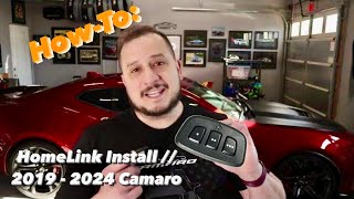 HowTo HomeLink Install  20192024 Camaro ZL1 SS LT1 RS LT [upl. by Yorke985]