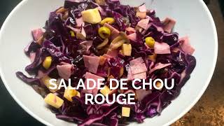 Salade de chou rouge  سلطة الكرنب الاحمر [upl. by Dudden]