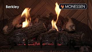 Monessen Berkley Oak Vent Free Gas Logs [upl. by Somar32]