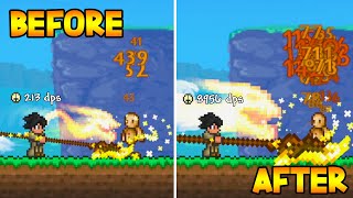 Terraria But Damaging Enemies UPGRADE My Spears [upl. by Baptlsta845]