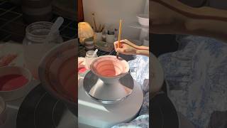 Relax with the pottery painting art artwork ceramic handmade satisfying coloring asmr [upl. by Nwahsyt]