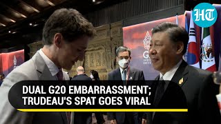 Trudeaus Tryst With Humiliations At G20 Summits Free Speech Spat With Xi Viral Again  Watch [upl. by Amla]