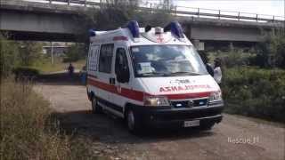 Automedica  Ambulanza Croce Rossa Cesena in emergenza 13x [upl. by Jillie]