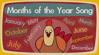 Months of the Year Song  Song for Kids  The Singing Walrus [upl. by Eserrehs759]