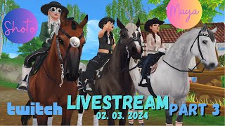 ▶ 2 SSO  LIVESTREAM PART 3  Nächtliches Leveln mit Maya und Ray 🥰🌙 [upl. by Stephanie]