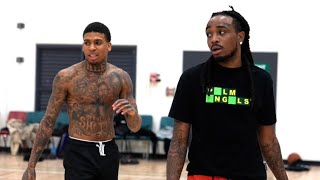 NLE Choppa Vs Quavo 1v1 Basketball Got Heated [upl. by Glaudia]