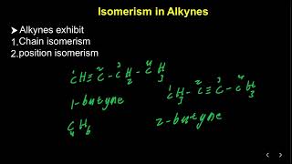 Lesson 16 isomerism in alkynes [upl. by Bellaude]