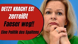 🚨 AfD zerreißt Faeser weg Eine einseitige Bedrohung Ein Wendepunkt in der deutschen Politik [upl. by Milson]