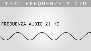 TEST FREQUENZE AUDIO  15 Hz → 22 000 Hz [upl. by Herculie]