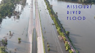 Missouri River Flood in OmahaCouncil Bluffs [upl. by Stag799]