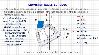 Movimientos en el Plano [upl. by Drawoh]