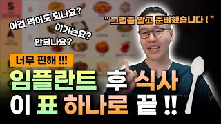 임플란트 후 식사는 어떻게 어떤 음식까지 먹을 수 있을까 [upl. by Agnew]