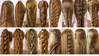 TOP 16 Most Beautiful Hairstyles for girls ❤️ Everyday Hairstyles ❤️ Coiffure avec tresse [upl. by Susanna]