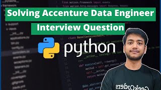 Solving Accenture Data Engineer Interview Question  Count of each alpha in strings in Python [upl. by Akirea909]