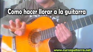 Como hacer llorar a la guitarra  Tremolo o trino [upl. by Burkhard]