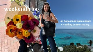 WEEKEND VLOG  lets catch up some major updates wedding site visit a chatty weekend vlog [upl. by Naquin]