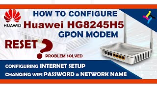 how to configure Huawei EchoLife HG8245H5 GPON modem internet amp WIFI configuration Andmtatube [upl. by Pierro77]