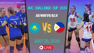 PHILIPPINES vs KAZAKHSTAN Semis Match  AVC Challenge Cup 2024 [upl. by Mischa535]