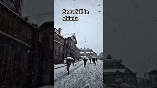 Snowfall 🌨️ Shimla beautifulview viralshort [upl. by Verdi]