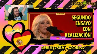 SEGUNDO ENSAYO España con realización Eurovisión 2024  Nebulossa ZORRA [upl. by Ilatan]