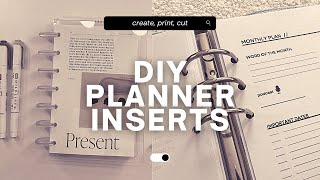 HOW TO PRINT amp CUT YOUR OWN PLANNER INSERTS  IN DEPTH TUTORIAL  FREE VIDEO PLANNER INSERT [upl. by Yrtneg]