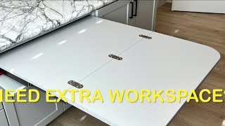 Fold Out Top For Extra Workspace in Your Home Office [upl. by Lyrad788]