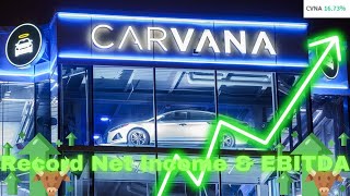 Carvana CVNA Reports RECORD Net Income amp EBITDA [upl. by Kolb]