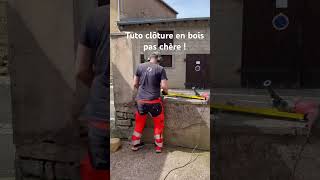 Tuto Faire sa clôture en bois  Pas chère  renovation cloture autorenovation teamreno [upl. by Glory]