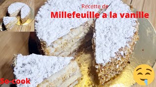 recette de MILLE FEUILLE facile à faire [upl. by Arehs]