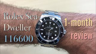 Rolex SeaDweller 116600 1month review [upl. by Idnahc391]