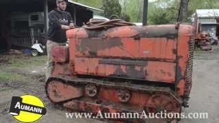 Chicago Pneumatic Crawler Tractor  Ken Avery Antique Tractor Collection Auction [upl. by Leoj]